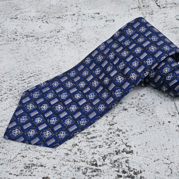 Geoffrey Beene Men Tie Multi Color Necktie100% Silk Classic Tie Made in USA - Picture 1 of 10